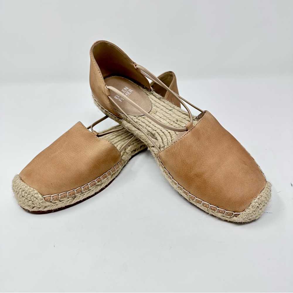 Eileen Fisher Lee Tumbled Nubuck Espadrille NWT in Sold Out Color LIGHT ESPRESSO